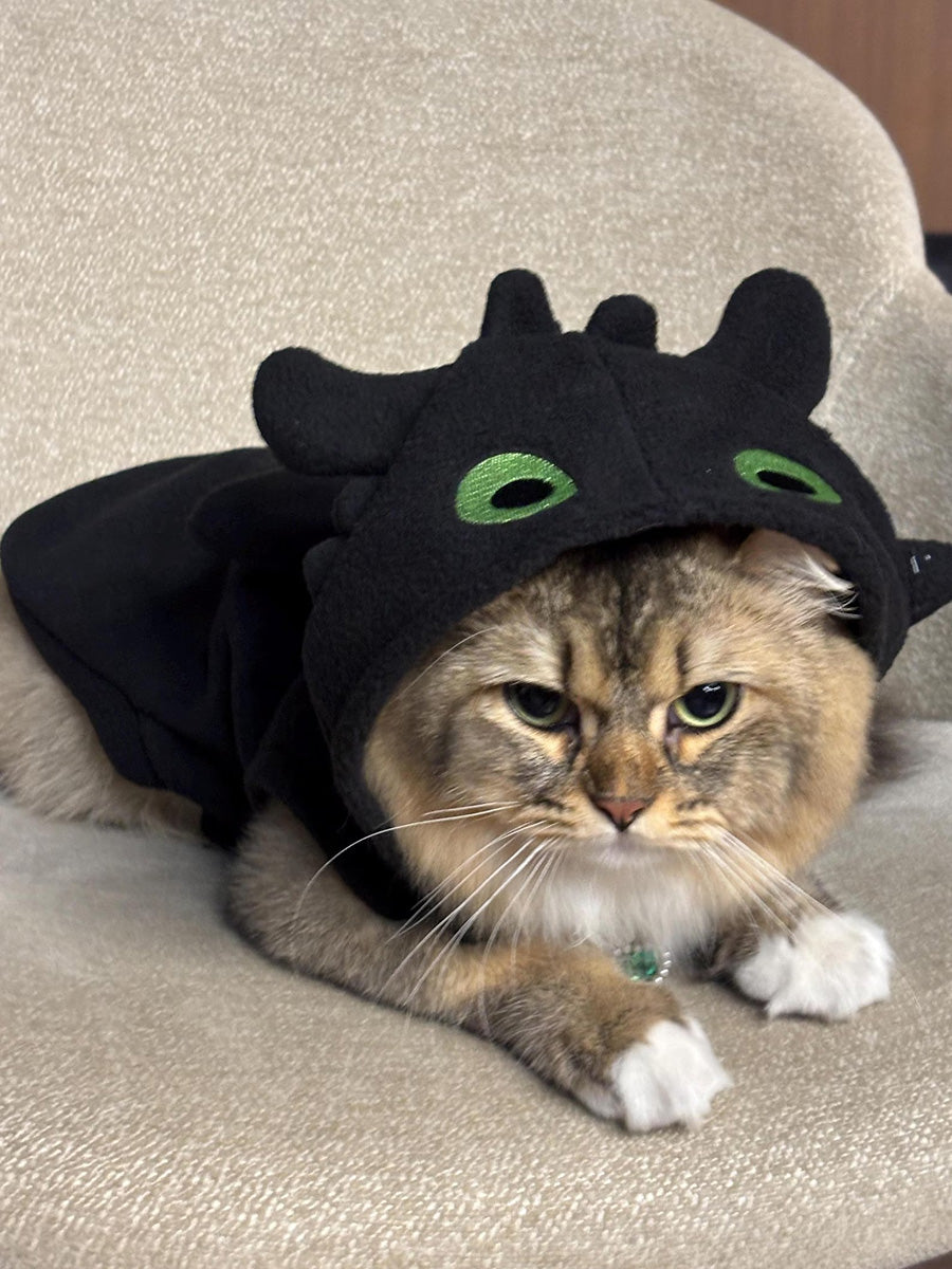 Halloween Devil Dragon Pet Costume, Dog & Cat Fall Winter Outfit