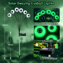 4-Packs Halloween Solar Scary Eyeball Lights