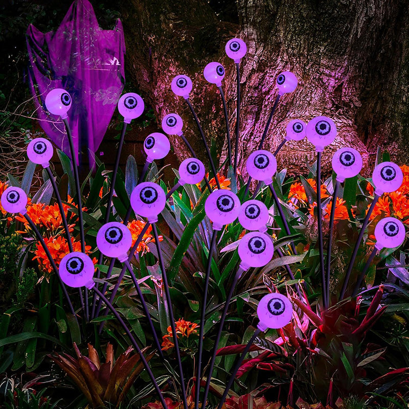 4-Packs Halloween Solar Scary Eyeball Lights