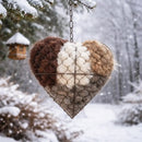 2 Pack Alpaca Fiber Bird Nesting Heart