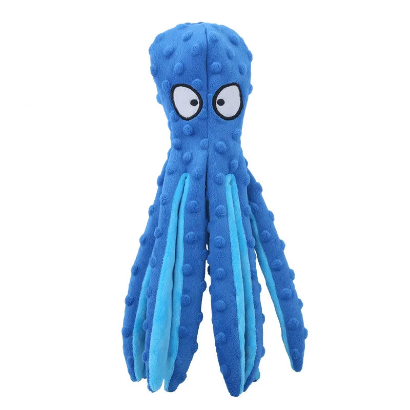 No Stuffing Octopus Squeaky Dog Toys