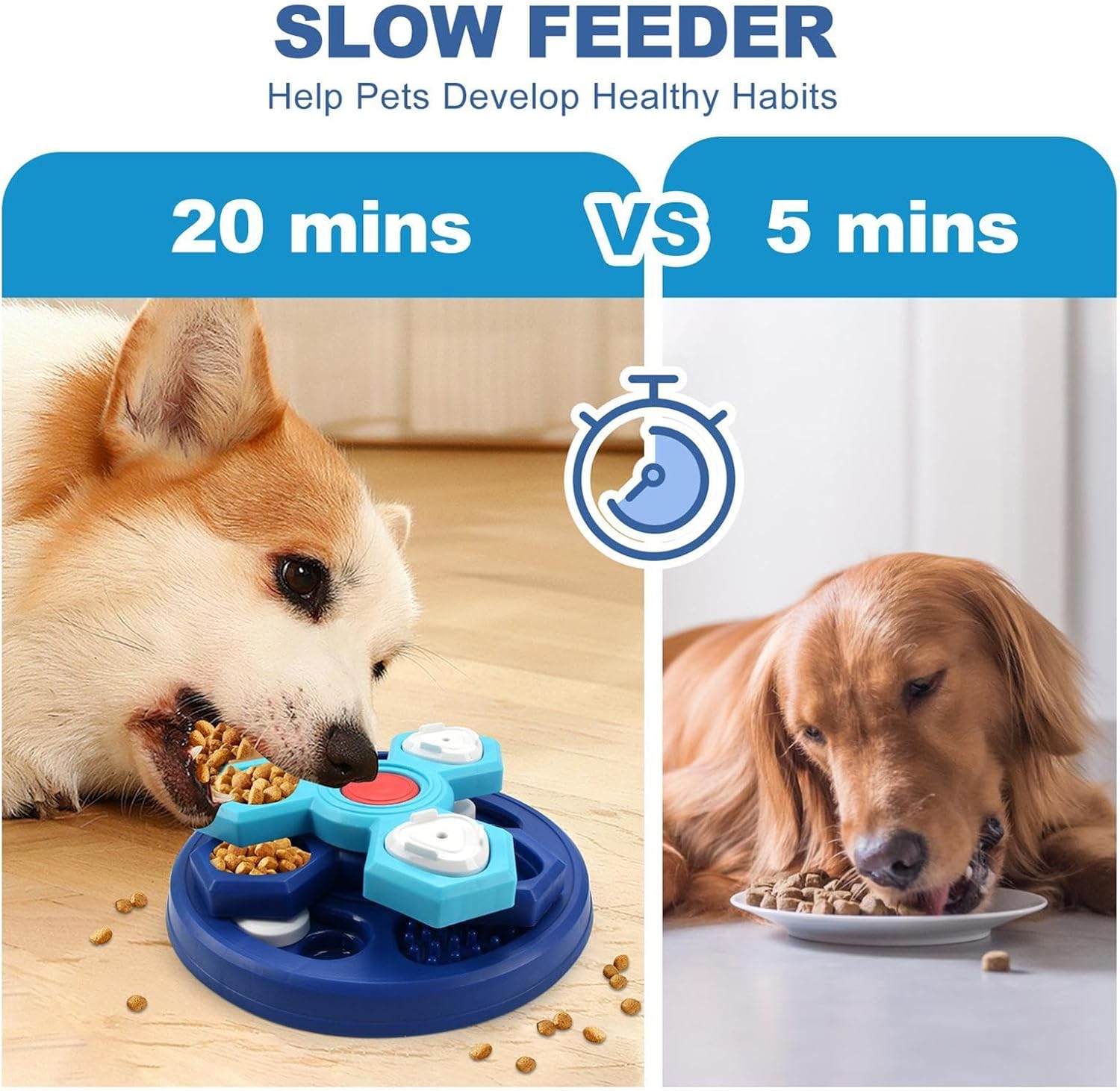Interactive Slow Feeder Dog Bowl