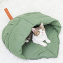 Linen Fabric Cat Bed Cave Cat Sleeping Bag