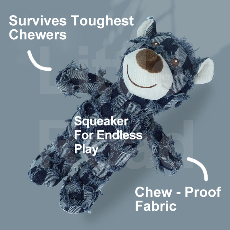 Indestructible Bear Dog Toys Lifetime Guarantee For Aggressive Chewers