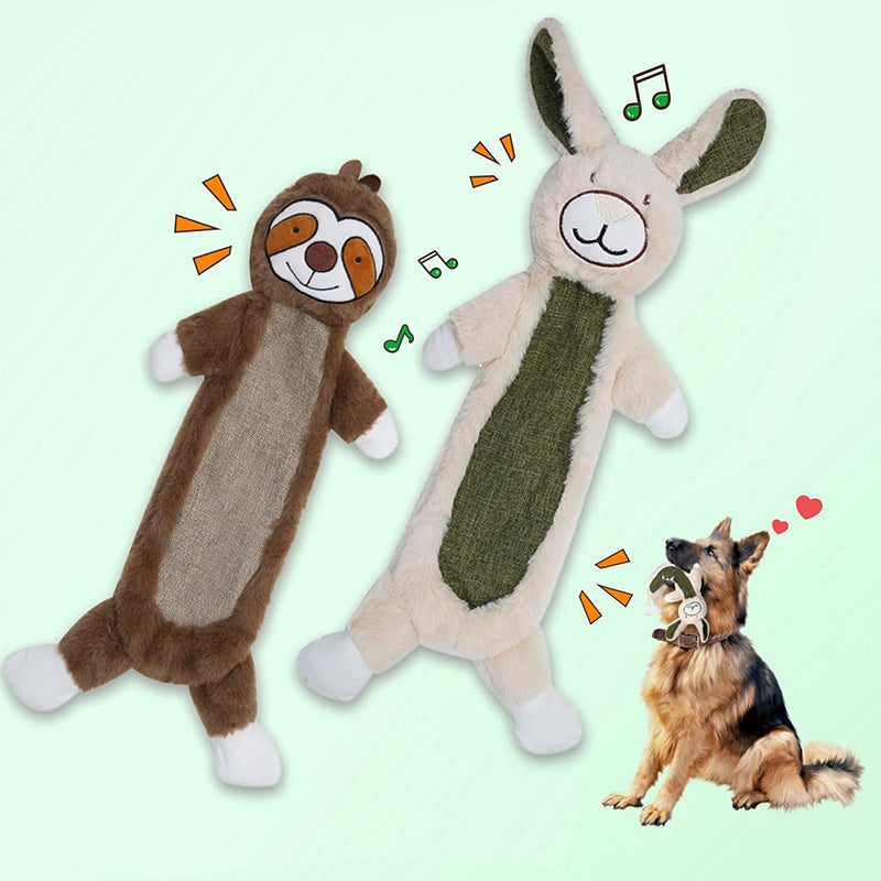 2 Pack No Stuffing Crinkle Dog Toys