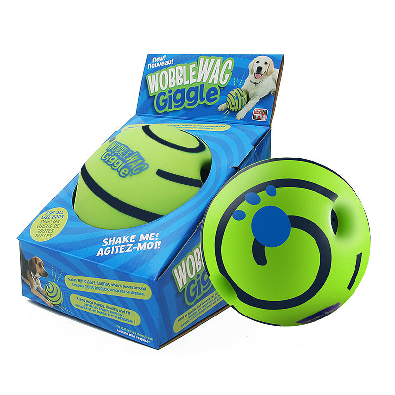 Wobble Giggle Ball Dog Toy