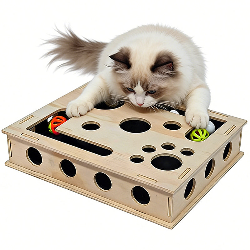 Cat Scratch Puzzle Enrichment Box - Nail Care Kit