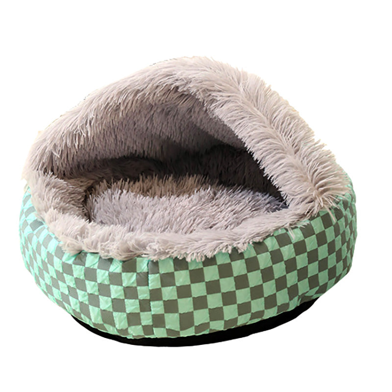 Cozy Cave Pet Bed for Cats and Small Dogs