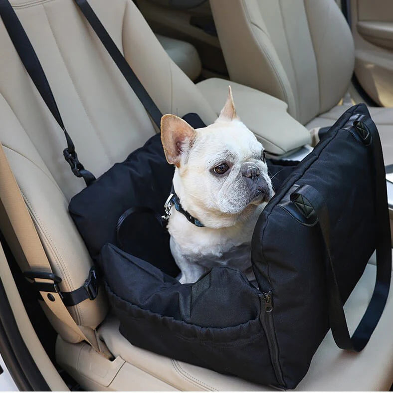 Waterproof Dog Booster Seat for Car with Storage Pockets - First Class