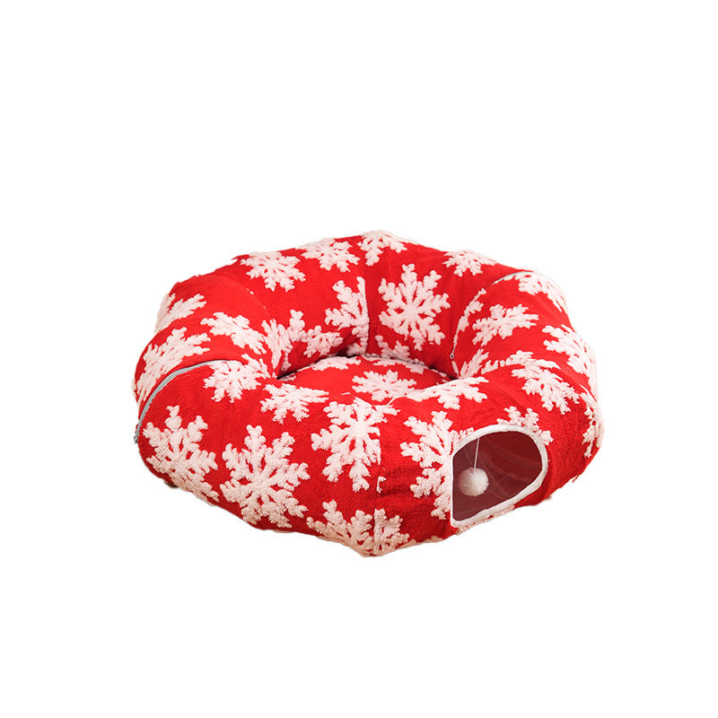 Cat Tunnel Bed for Under Christmas Tree