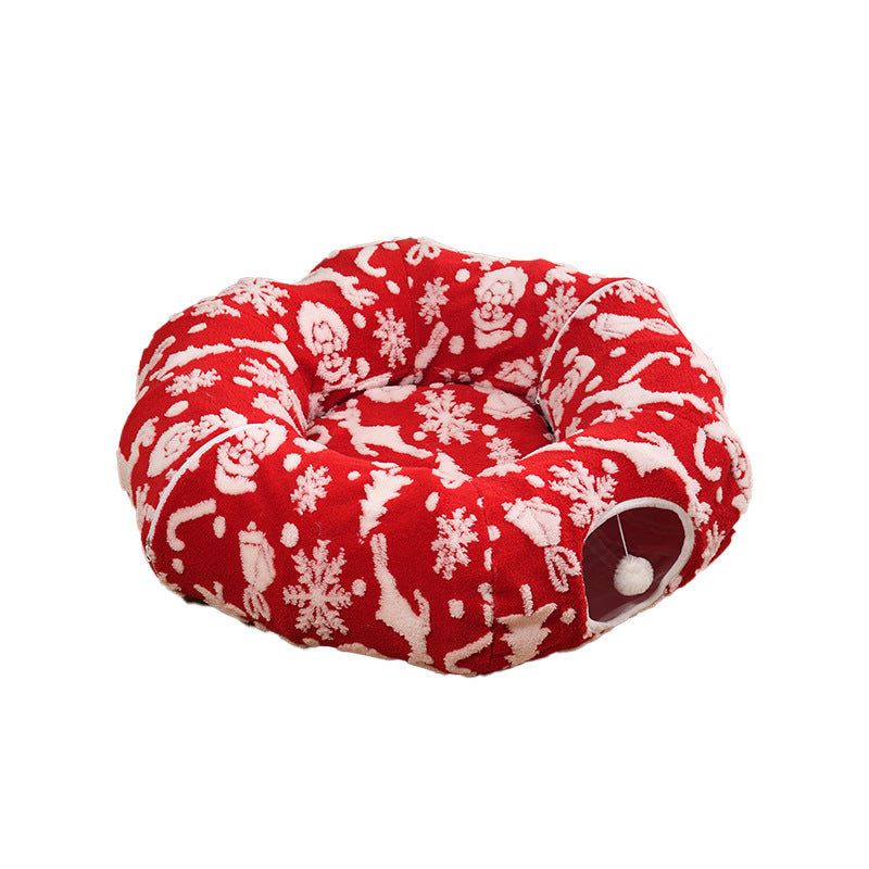 Cat Tunnel Bed for Under Christmas Tree