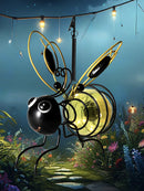 Outdoor Hanging Bee Solar Figurine Light for Outside Decor