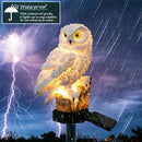 Solar Owl Garden Light with Decorative Stake