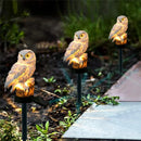 Solar Owl Garden Light with Decorative Stake