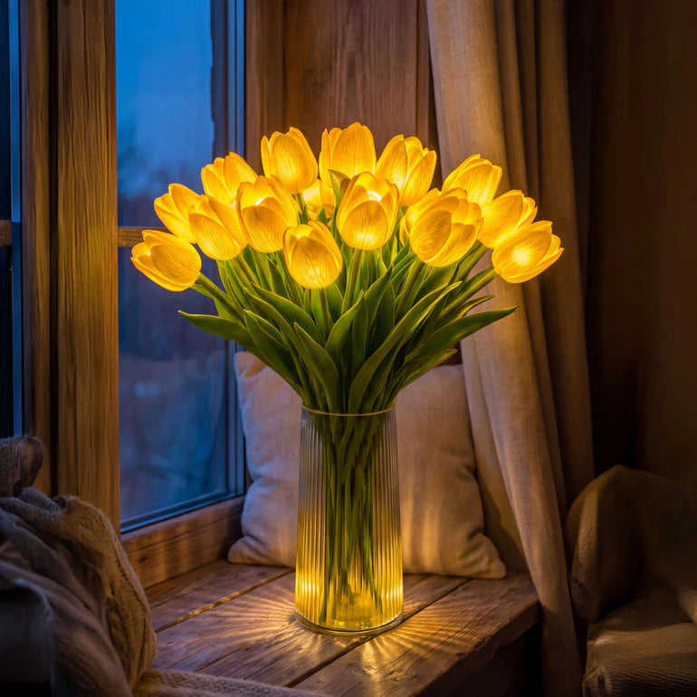 Radiant Romantic Tulip Light 🌷 - Enchant Your Space Effortlessly