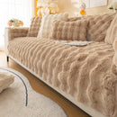 Cosy Plush Solid Colour Non-slip Sofa Cover for Dogs