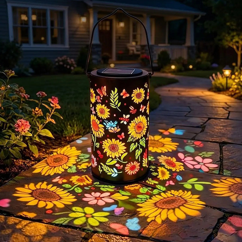 ✨Colorful Sunflower Glow Solar Garden Lantern