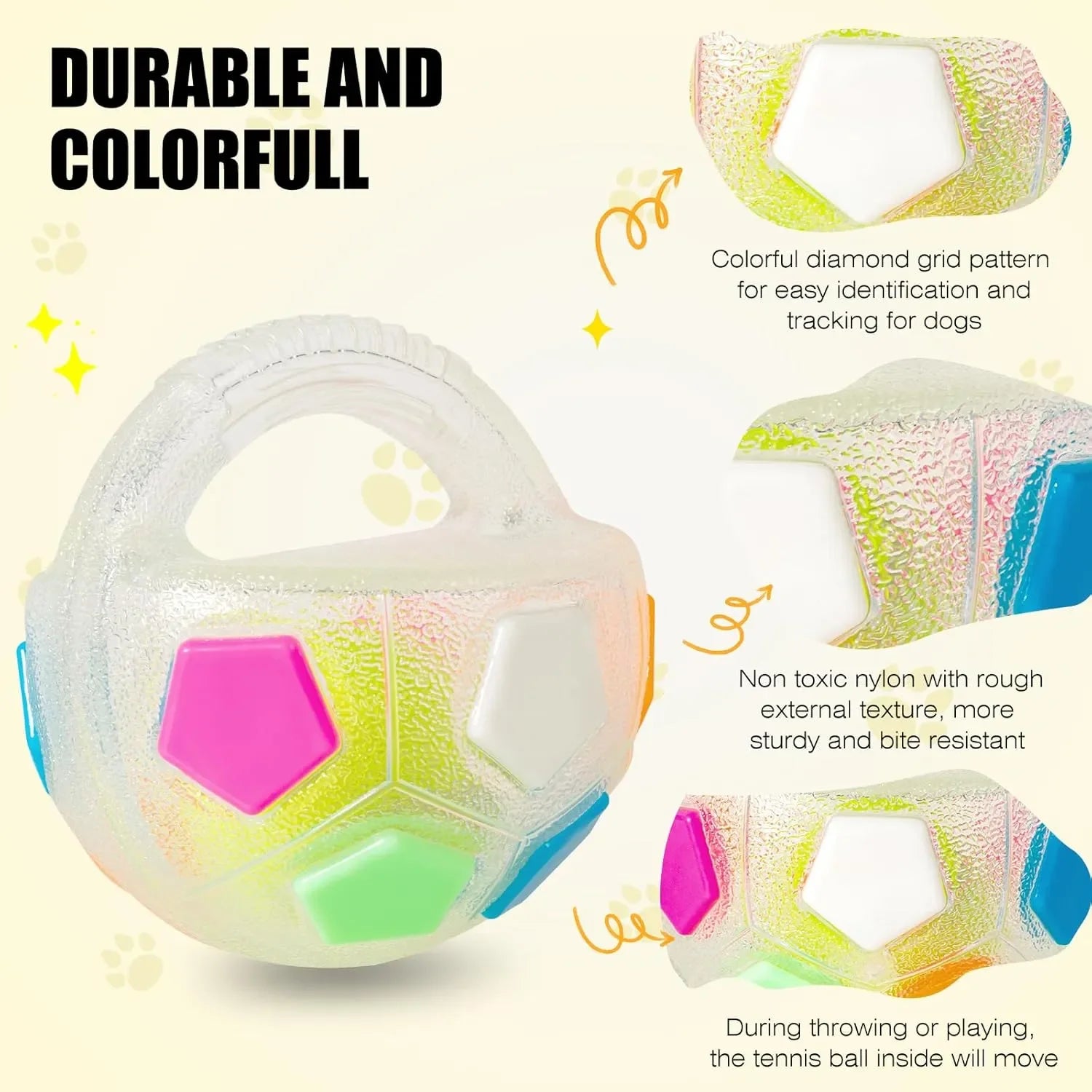 The Mellow Dog Calming Ball with Handle