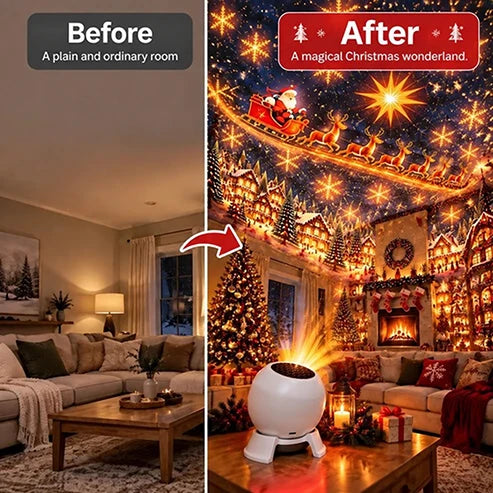 🎅 Turn Any Room Into a Christmas Wonderland – Holiday Projection Night Light