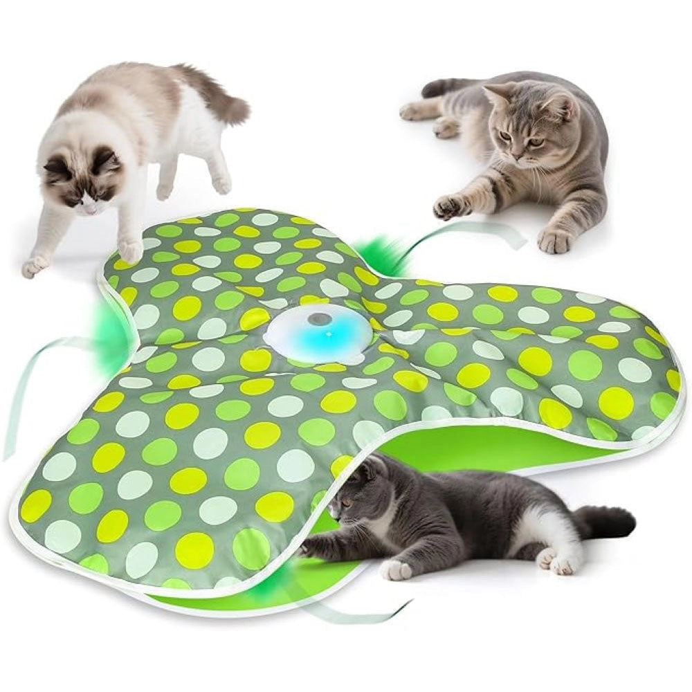 Interactive Hide & Seek Cat Toy With Moving Feather