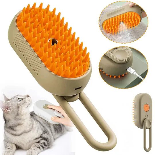 Pet Steam Brush -  No More Fur Anywhere