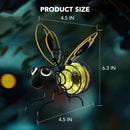 Outdoor Hanging Bee Solar Figurine Light for Outside Decor
