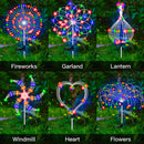 4 Packs Outdoor Solar Garden Firework Lights
