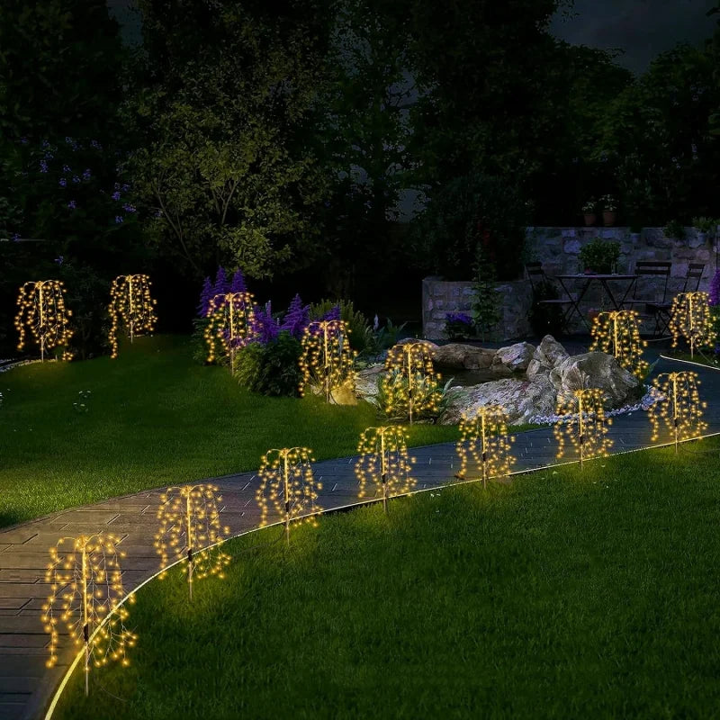 3 Packs Solar Garden Lights Outdoor Decor