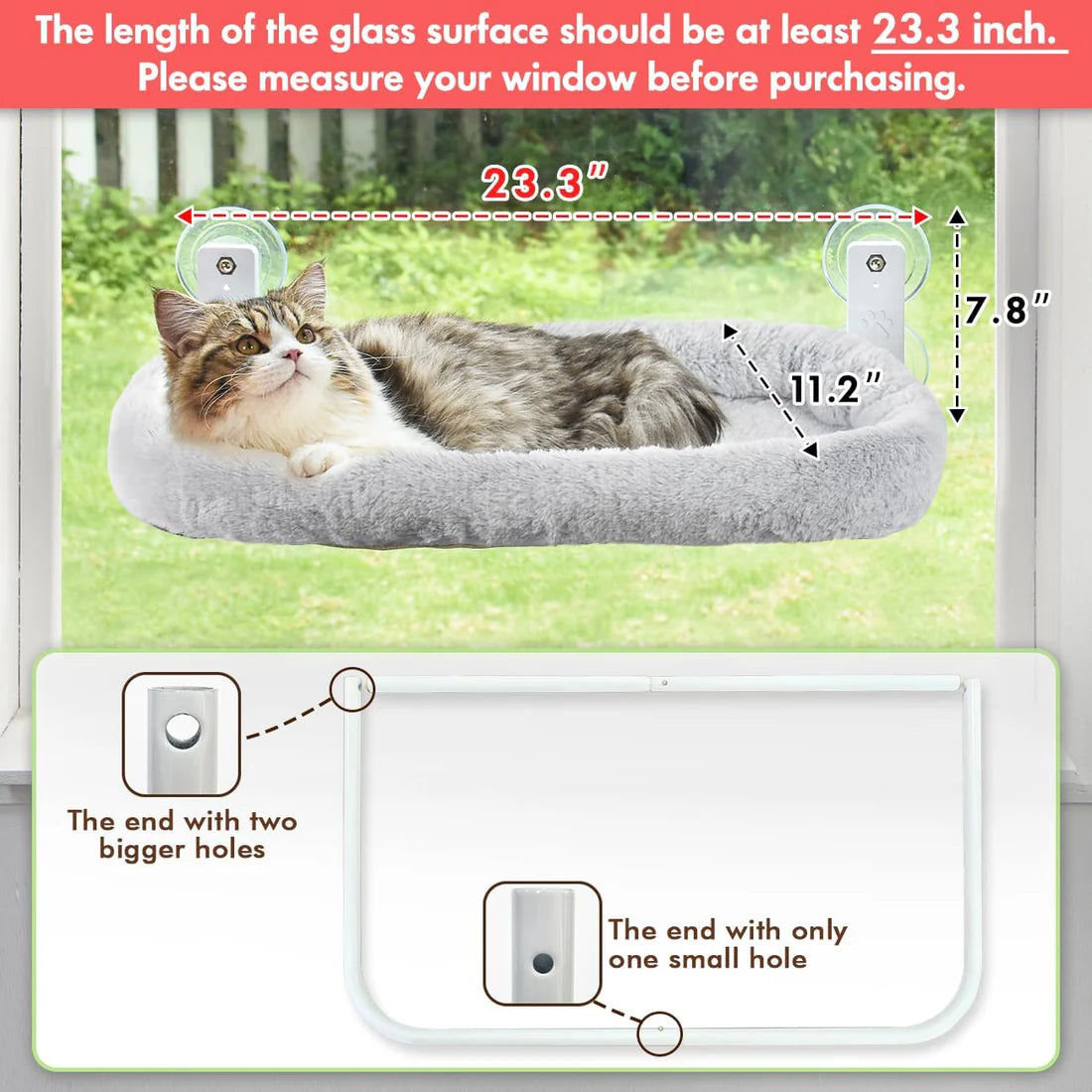 Cordless Cat Window Perch