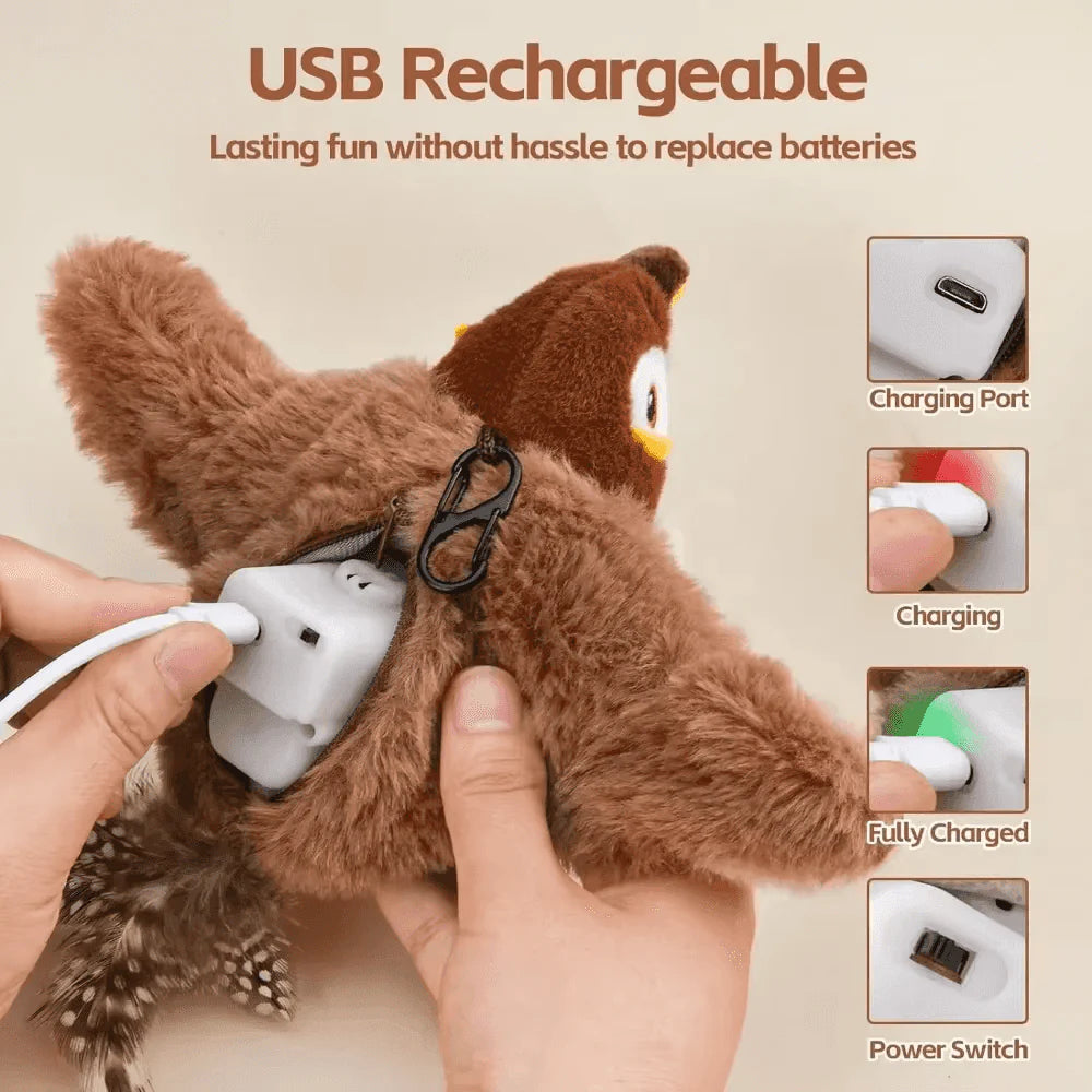 Flying Bird Cat Toys for Indoor Cats