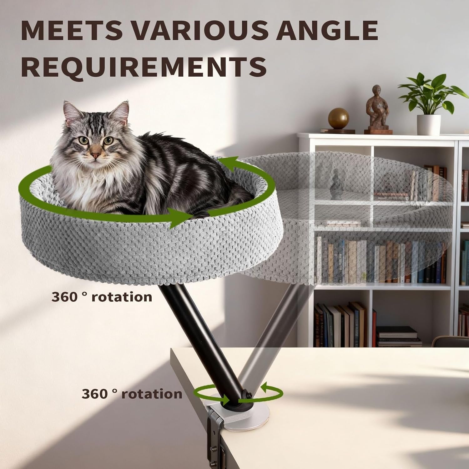 Cat Desk Bed | The Sustainable Desk-Mounted Cat Bed