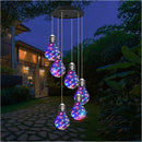 (🔥2025 BEST GIFT TO FAMILY🔥)Colorful LED Solar-Powered Light Bulb Wind Chimes