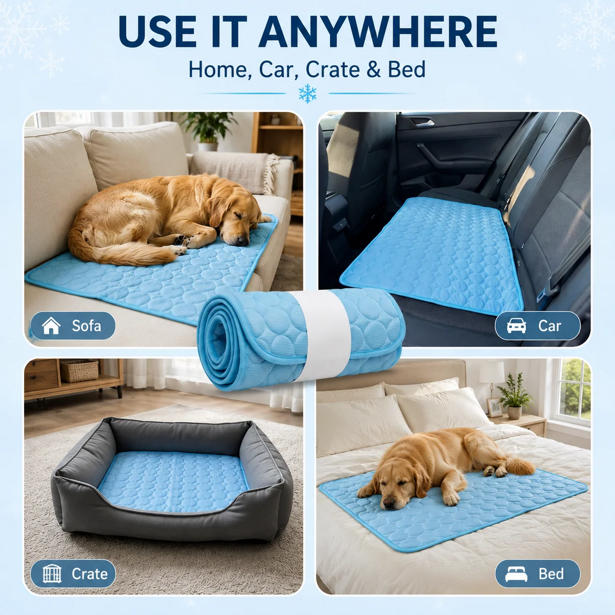 Arctic Dog Cooling Mat  | Self-Cooling Pet Pad