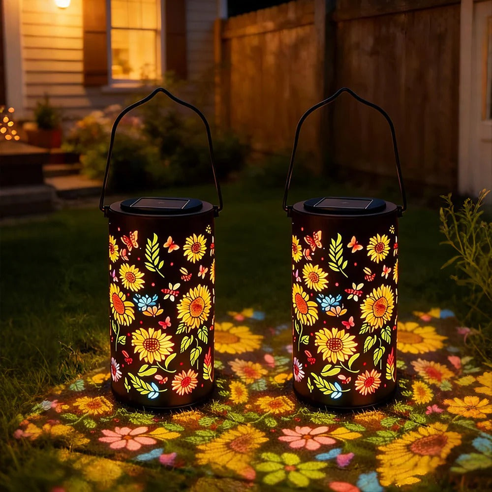 ✨Colorful Sunflower Glow Solar Garden Lantern