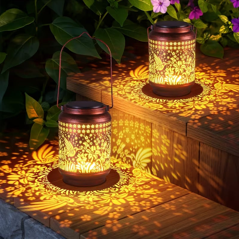 Vibrant Hummingbird Solar Lantern - Light Up Your Garden Night & Day