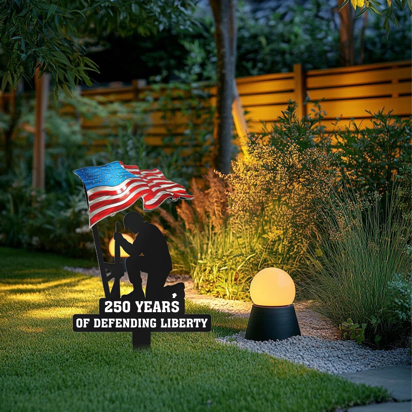 250 Years of Defending Liberty Metal Garden Stake