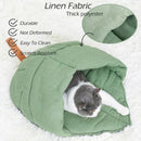 Linen Fabric Cat Bed Cave Cat Sleeping Bag