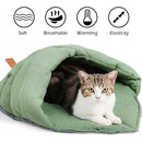 Linen Fabric Cat Bed Cave Cat Sleeping Bag