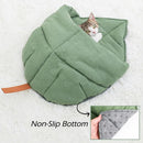 Linen Fabric Cat Bed Cave Cat Sleeping Bag
