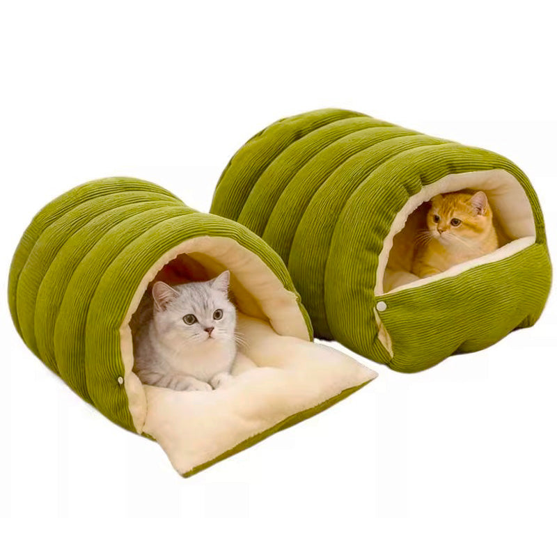 🐈Removable and Washable Winter Closed-off Cat Bed 🐾