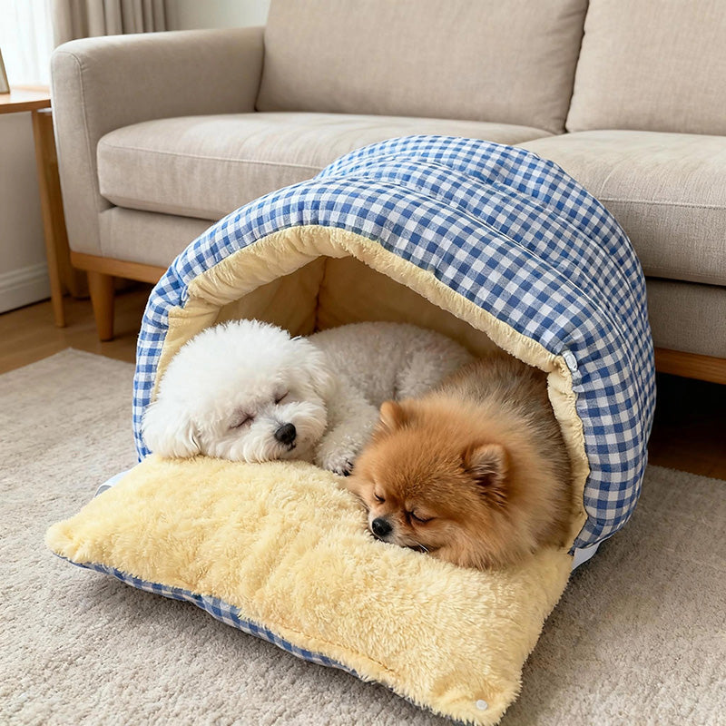 🐈2025 New Removable and Washable Winter Closed-Off Cat Bed 🐾