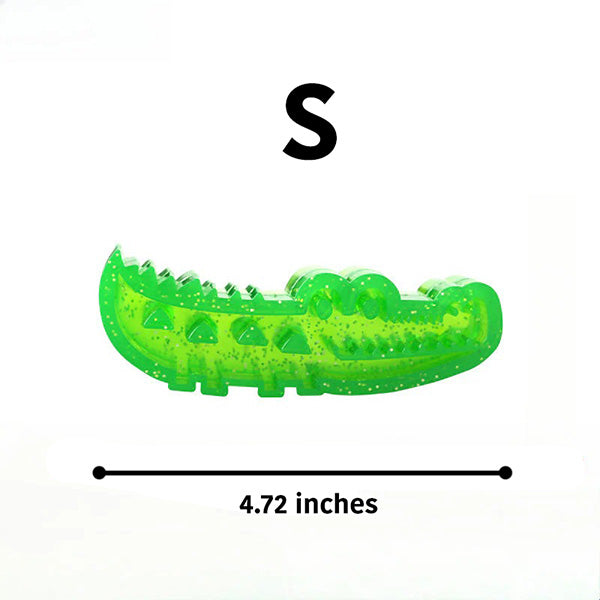 Slow-Feed Chew & Fetch Crocodile Dog Toy