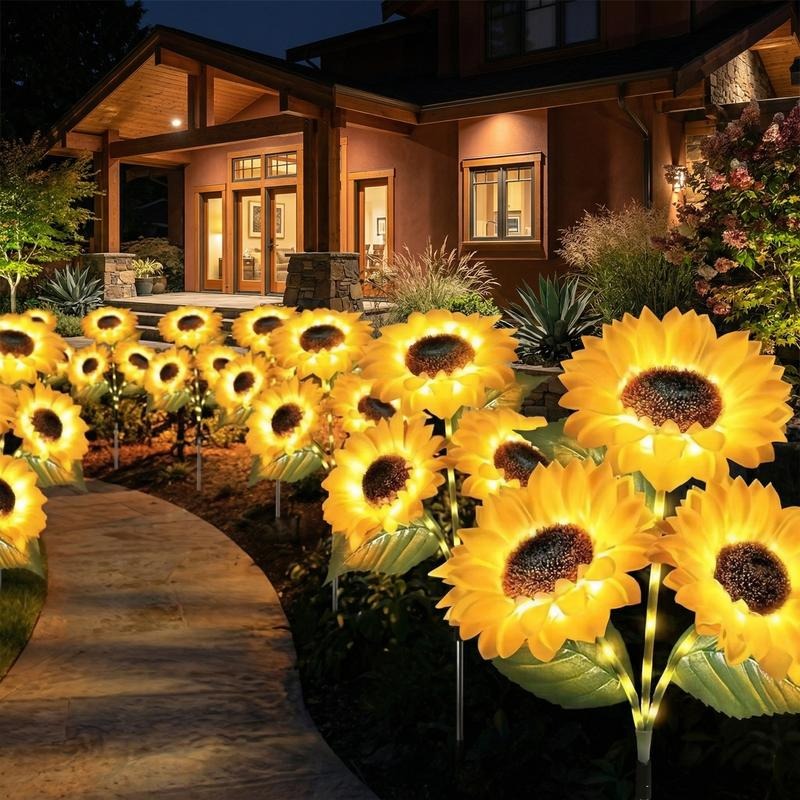 🌻65K+ SOLD! 2026 UPGRADED Solar Sunflowers – Hyper-Realistic Petals, Stunning Shadow Projections & Dusk-to-Dawn Garden Mag