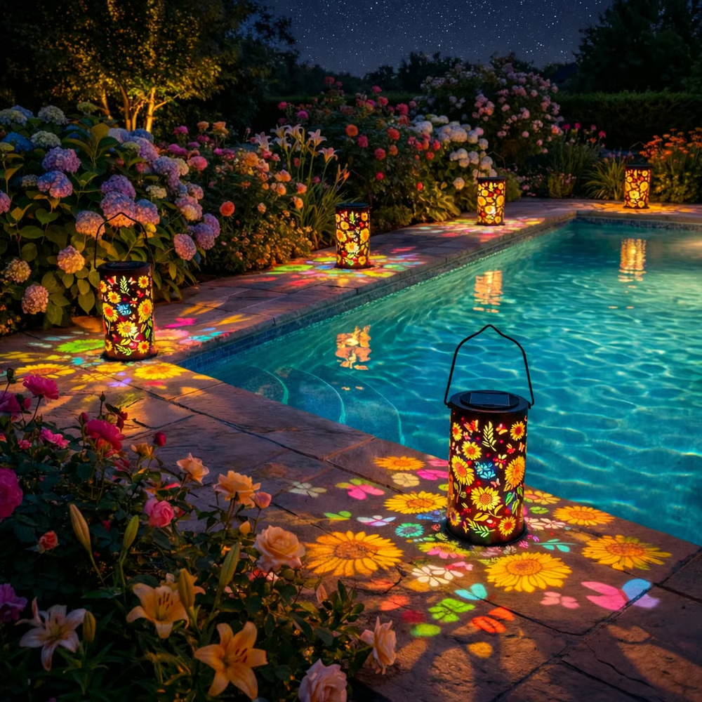 ✨Colorful Sunflower Glow Solar Garden Lantern