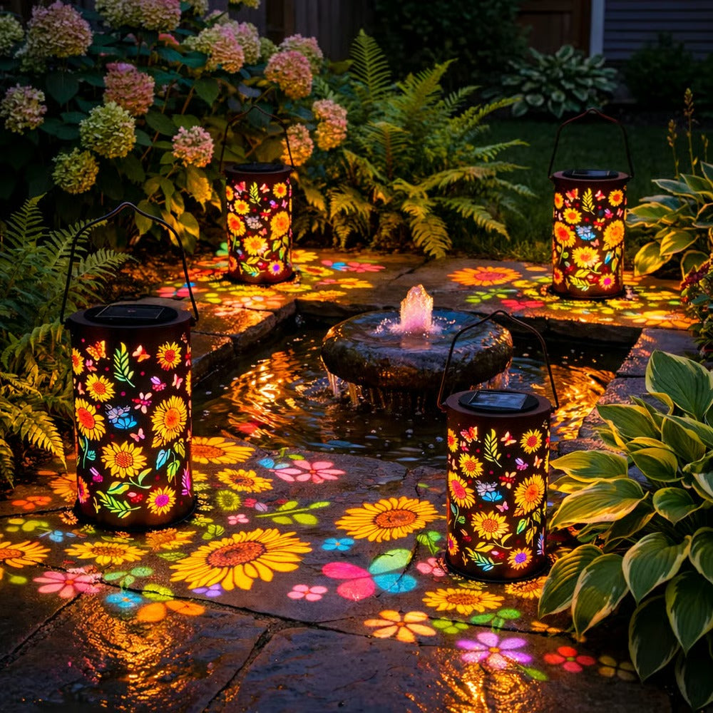 ✨Colorful Sunflower Glow Solar Garden Lantern