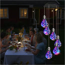 (🔥2025 BEST GIFT TO FAMILY🔥)Colorful LED Solar-Powered Light Bulb Wind Chimes
