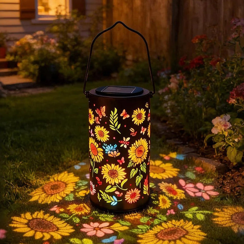 ✨Colorful Sunflower Glow Solar Garden Lantern