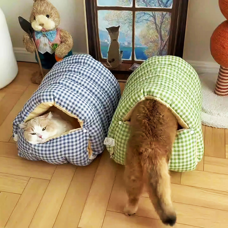 🐈2025 New Removable and Washable Winter Closed-Off Cat Bed 🐾