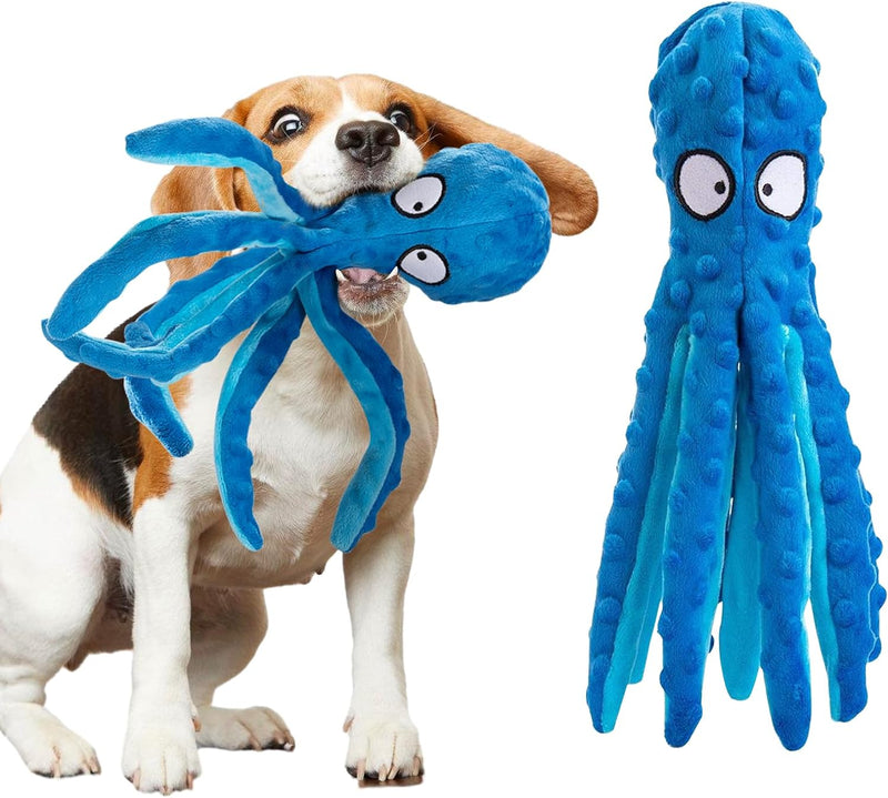 No Stuffing Octopus Squeaky Dog Toys