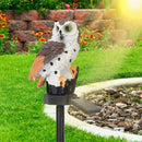 Solar Owl Garden Light with Decorative Stake